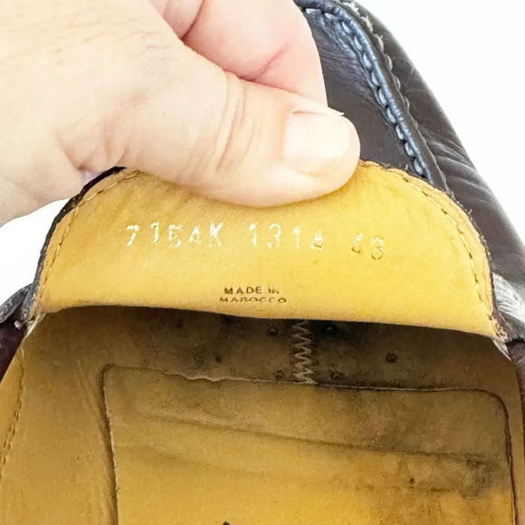 Geox Respira Monet Dark Brown Driving Penny Loafer Size 43 (US Size 10) Preppy - Picture 15 of 15